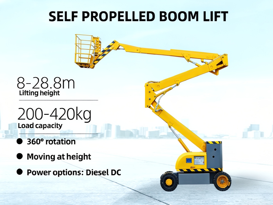 8-28.8m Articulated Boom Lifting work platform: Elevating the new height of aerial operations